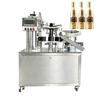Machine de remplissage et de bouchage semi-automatique pour bouteilles de shampoing colorant capillaire liquide noir, modèle 2026, en promotion – Remplisseuse et boucheuse de peignes colorants capillaires