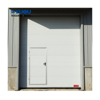 Puerta de panel sándwich de chapa galvanizada motorizada Puerta seccional industrial de seguridad para garaje