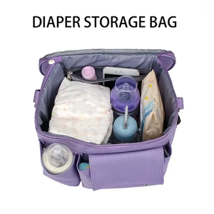 Bolsa Organizadora para Cochecito de Bebé, Portátil, con Múltiples Bolsillos, Bolsa de Almacenamiento para Pañales, para Recién Nacidos, Viajes al Aire Libre - Product Image 1