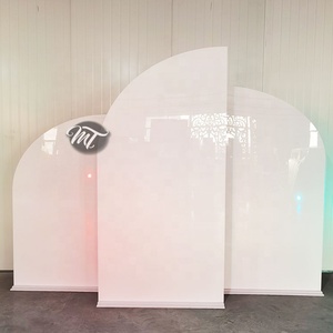 Boîte de nom ronde blanche élégante pour adultes, décorations de fête de 18e anniversaire, arrière-plan de scène - Product Image 5