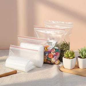 Bolsas de Plástico Transparente con Cierre Hermético Reutilizables para Congelador, Bolsas de Plástico para Almacenamiento de Alimentos, Bolsas de Plástico para Congelar - Product Image 6