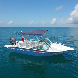 Bateau de pêche en aluminium de 16 pieds Conception de <span class=keywords><strong>coque</strong></span> ouverte Bateau à vitesse rapide et stable pour la mer et l'eau douce - Product Image 2