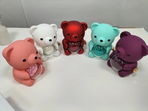 Nuova Collezione 2024: Set di Collana e <span class=keywords><strong>Anello</strong></span> a Forma di Orsacchiotto con Rosa Stabilizzata in Scatola Rotante per Regali Creativi di San Valentino - Product Image 6