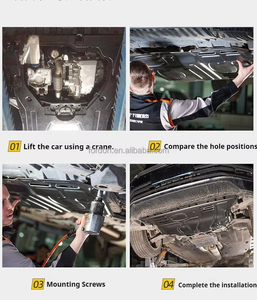 Protection de carter moteur, plaque de protection inférieure pour VW Polo T-Cross Saveiro Corolla Cross Chevrolet Onix Tracker HR-V Creta Jeep - Product Image 6