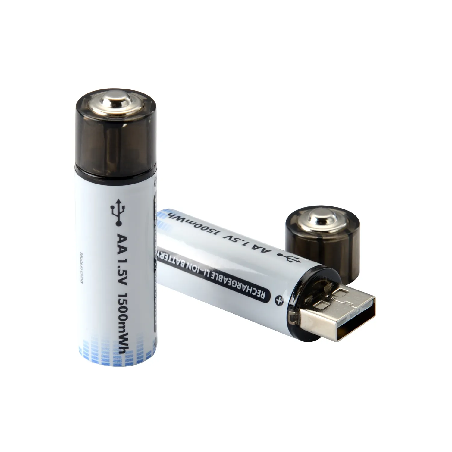 Type-c Usb Batteries 1.5v 500mWh 1000mWh 2200mWh 2800mWh lithium ion AA AAA usb Cell rechargeable battery