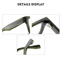 Personnaliser les montures épaisses en acétate Lunettes optiques Lunettes de luxe pour hommes de créateur pour hommes Lentes De Acetato