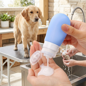 Botella de Silicona de Grado Alimenticio de 60 ml con Logotipo Personalizado, para Limpiar la Orina de Perros, a Prueba de Fugas, Reutilizable, Libre de BPA, OEM, ODM - Product Image 1