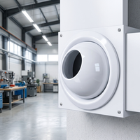 Diffuseur d'air sphérique en alliage d'aluminium anti-condensation pour système de climatisation centralisée commerciale à injection d'air frais à distance
