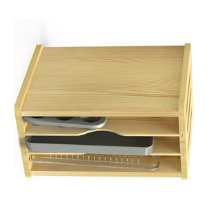 Bamboo <b>Kitchen</b> Storage <b>Rack</b> 4 Tier Organizer Multipurpose Eco Friendly For Home <b>Kitchens</b> - Product Image 1