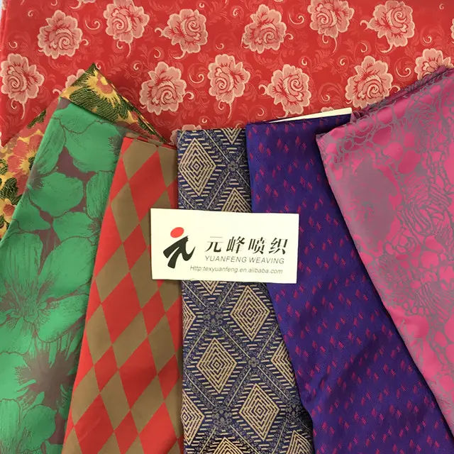 सबसे अच्छी कीमत चीनी कारखाने पुष्प सुंदर ब्रोकेड JACQUARD कपड़े के लिए महिलाओं के कपड़े