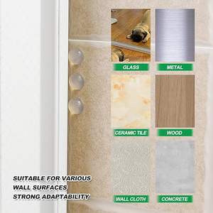 Tampon en caoutchouc transparent auto-adhésif Pieds en caoutchouc Lot de tampons élastiques Petits goujons en caoutchouc pour portes et meubles Verre - Product Image 2