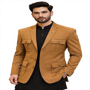 Men's Woolen Winter A-<b>Line</b> Casual Party Bomber <b>Jacket</b> Long Sleeves Reversible Waterproof Quick Dry <b>Fleece</b> Lining Front Logo - Product Image 1