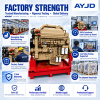 Moteur diesel en ligne 6 cylindres 4 temps refroidi par eau KTA19-G6A 671KW fiable pour groupes électrogènes (fonctionnement principal)