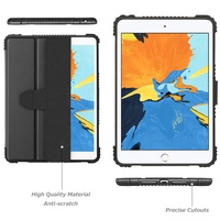 Harga pabrik sarung ipad mini 4 sarung TPU PC tahan guncangan casing lipat tiga 7.9 inci penutup gaya Folio antigoresan penyangga
