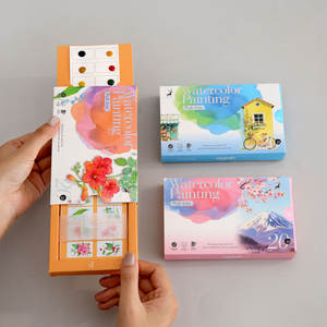 YUELU suluboya boyama seti 20 adet boyama çizim kağıt profesyonel suluboya Graffiti boyama ile sürpriz çekerek kutusu - Product Image 6