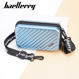 Baellerry Women's <b>PC</b> Cosmetic Bag <b>Mini</b> Box Style Crossbody Zipper Travel Storage Anti Theft Portable Solid Color - Product Image 4