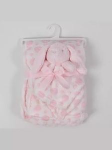 ชุดเครื่องนอนสำหรับเด็กทารกสำหรับฤดูหนาว ผ้าห่มนุ่มแบบฟลานเนล พร้อมของเล่นผ้าขนหนูแบบสวมใส่ได้ ผลิตด้วยเทคนิคการทอ - Product Image 6