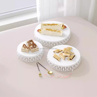 Soporte para Pastel Estilo Europeo, Accesorios para Bodas, Plato para Pastel con Encaje, Adornos Dorados para Mesa de Postres de Boda, Soporte para Pastel de Hierro Personalizable