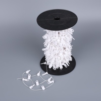 Coureur de bande de rail de rideau de pli d'ondulation de rideau avec les accessoires en plastique de rail de rideau de bande de PVC