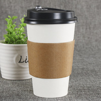 Gobelet en papier recyclable à paroi simple isolé et jetable KING GARDEN pour boissons chaudes, thé, boissons énergisantes, logo personnalisé (4-22 oz)