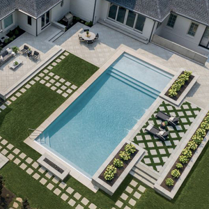 Piscinas Ventas Smart Portable Swim and Spa Get in Ground Fibra de vidrio Bajo mantenimiento Piscina sin fin - Product Image 5