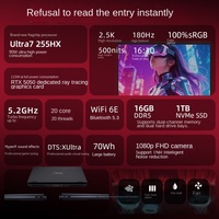 Ordinateur portable de jeu OMEN U7-255HX, Intel Core I7, 16 Go de RAM, 1 To SSD, RTX5050, 2,5K 180 Hz, clavier anglais, logo personnalisé, Windows 11, GDDR6