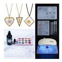 Kit de résine UV TOYSRUNNER, modèle Light DIY, fabrication de bijoux faits à la main, peinture à la main, époxy transparent dur, moules en silicone à durcissement rapide