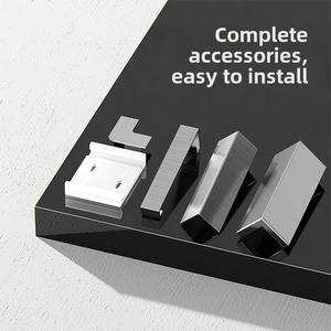 Accessoires <span class=keywords><strong>de</strong></span> <span class=keywords><strong>plinthes</strong></span> en acier inoxydable au design moderne Base libre Ligne <span class=keywords><strong>de</strong></span> base en métal brossé 6 8 10cm <span class=keywords><strong>Angle</strong></span> mâle femelle pour l'utilisation au sol - Product Image 3
