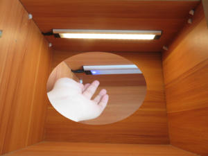 Interruptor de onda manual regulable, 3000k, 3W, base magnética, luz led para armario de cocina, <span class=keywords><strong>3pac</strong></span>/kits - Product Image 2