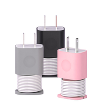 Protecteur de Câble de Chargeur 2-en-1 en Silicone Étanche Dongrong avec Logo Personnalisé, 18W 20W, Épaisseur 2mm