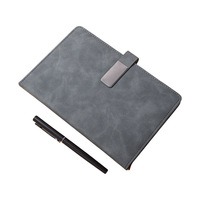 Promotion Usine : Coffret Cadeau Carnet A5 Personnalisé Multicolore – Papeterie de Bureau Minimaliste en Cuir Souple Épais avec Boucle