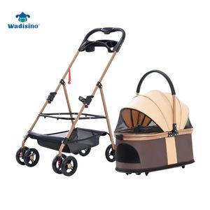 3 trong 1 đa chức năng có thể tháo rời vật nuôi xe đẩy với 4 bánh xe một cú nhấp chuột gấp vật nuôi du lịch vận chuyển lưu trữ Giỏ xe chỗ ngồi - Product Image 3