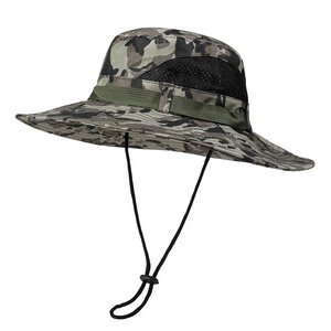 Chapeau de soleil pour homme à séchage rapide, protection UV, pour activités de plein air, pêche, grande visière, respirant, imperméable, chapeau de pêcheur - Product Image 2
