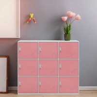 Vente en gros de meubles Jslocker personnalisés OEM armoire scolaire en métal à 9 compartiments pour portes armoire de rangement en acier pour le personnel à 9 portes