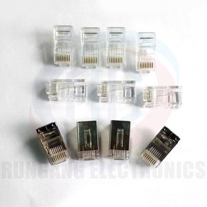 RG <span class=keywords><strong>RJ45</strong></span> Cat5e Cat6 blindé Keystone Jack Ethernet connecteurs avec plaqué or 50u30u15u6u de haute qualité - Product Image 4