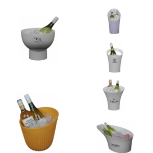 ถังน้ำแข็งแชมเปญสีขาวอะคริลิกขนาด XL - Product Image 6