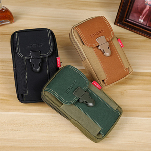 Mens Fashion Oxford Fabric Waterproof Phone Bag with Card Slots and Belt Hook for Daily and Business Use - Product Image 4