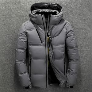 Blouson d'hiver matelassé léger personnalisé pour homme, style streetwear, col montant, séchage rapide, idéal pour le sport et les activités de plein air. - Product Image 1