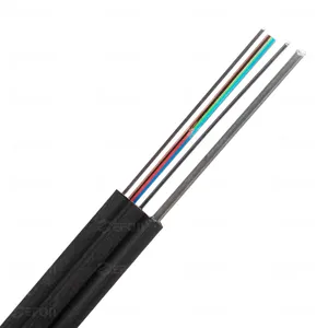 FTTH Optical Fiber for Outdoor Steel Wire Drop Cable SM 1F 2F 4F GJYXCH GJYXFCH flat drop cable