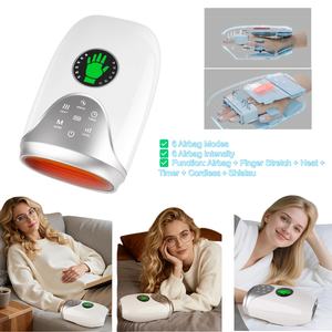 Massaggiatore per Mani con Funzione di Impastamento, Allungamento e Massaggio del Palmo, delle Dita e del Polso, 6 Modalità, 6 Intensità, Calore, Compressione e Vibrazione - Product Image 5