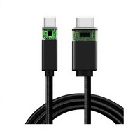 PD Schnellladekabel 100W Dual-Head Typ-C zu Typ-C Aluminiumlegierung Geflochtene Netzummantelung 20G Datenübertragung 5A Ladekabel mit Display
