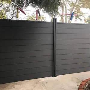 Modern Buildings Fence WPC Co-Extrusion Cheap Panels Wood Composite Fence Panel Garden Private Fencing