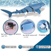 Jouet télécommandé en plastique, étanche, en forme de requin, poisson nageur, vitesse de Simulation, avec télécommande électrique, animaux, pour enfants, 50/2.4G, été