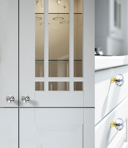 Hochtransparente Luxuriöse Moderne Kristallglas-Schubladenknöpfe für Möbel, Kleiderschrank, Küche, Kommode, Schlafzimmer - Product Image 5