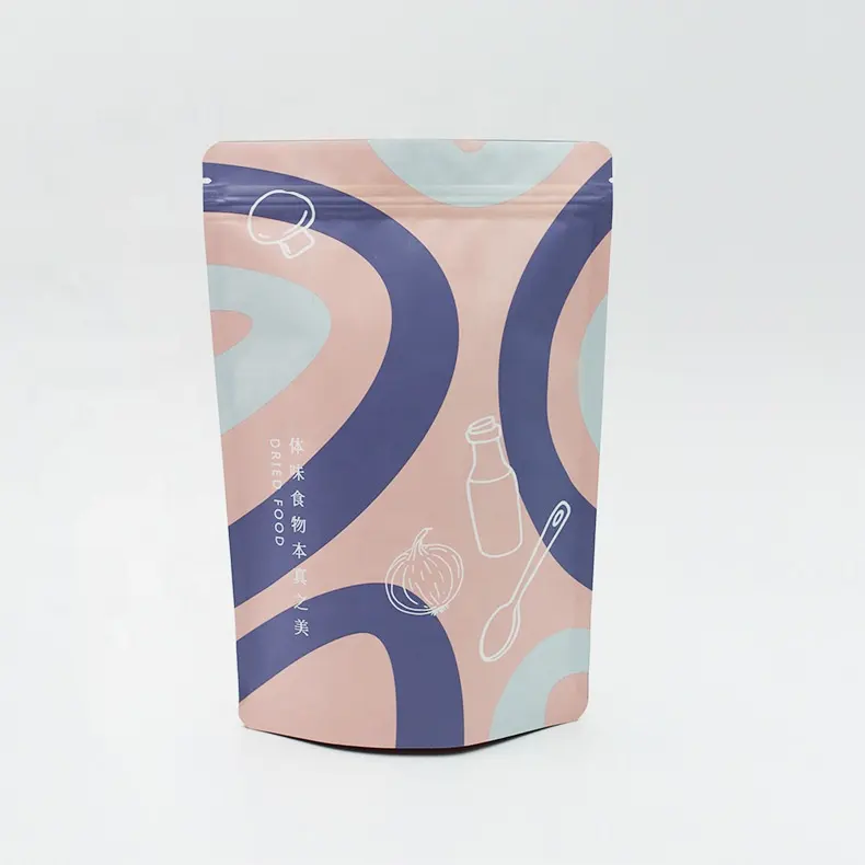 Custom Printed Stand Up Aluminum Foil Tea Packaging Empty Tea Bags For Loose Leaf Tea