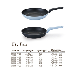 Fournitures de cuisine en gros, Poêle à frire/omlet moderne en aluminium forgé antiadhésive, compatible induction, avec poignée en bakélite - Product Image 3