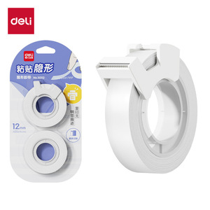 Ruban correcteur invisible Deli 12 mm 20y (18,2 m) double rouleau monté sur carte pour usage au bureau et à l'école - Product Image 1