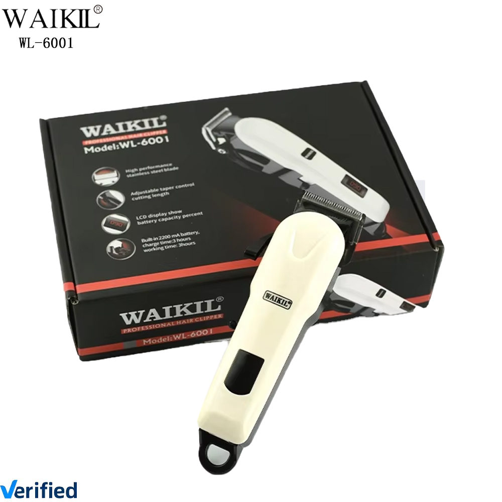 MAQUINA INALAMBRICA CORTADORA DE CABELLO WAIKIL WL-6001