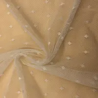 Сетчатая ткань из спандекса в горошек для женского платья, поставщик из Китая