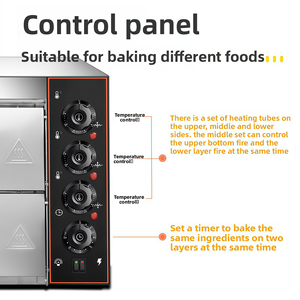 Forno Completamente Automatico a Singolo o Doppio Strato per <span class=keywords><strong>Pizza</strong></span>, Torte, Pane, Crostate all'Uovo, Ostriche - Product Image 4